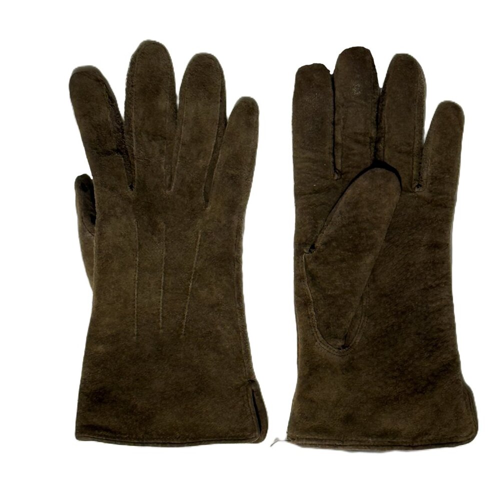 Wilsons Leather Brown Suede Thinsulate Gloves - Woman’s Size Medium - Picture 2 of 7